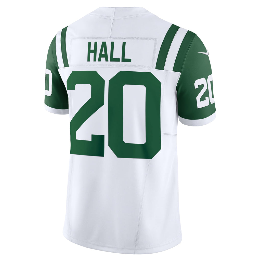 Men's New York Jets Breece Hall Nike White Classic Alternate Vapor F.U.S.E. Limited Jersey