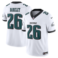 Men's Philadelphia Eagles Saquon Barkley Nike White Vapor F.U.S.E. Stitched Limited Jersey