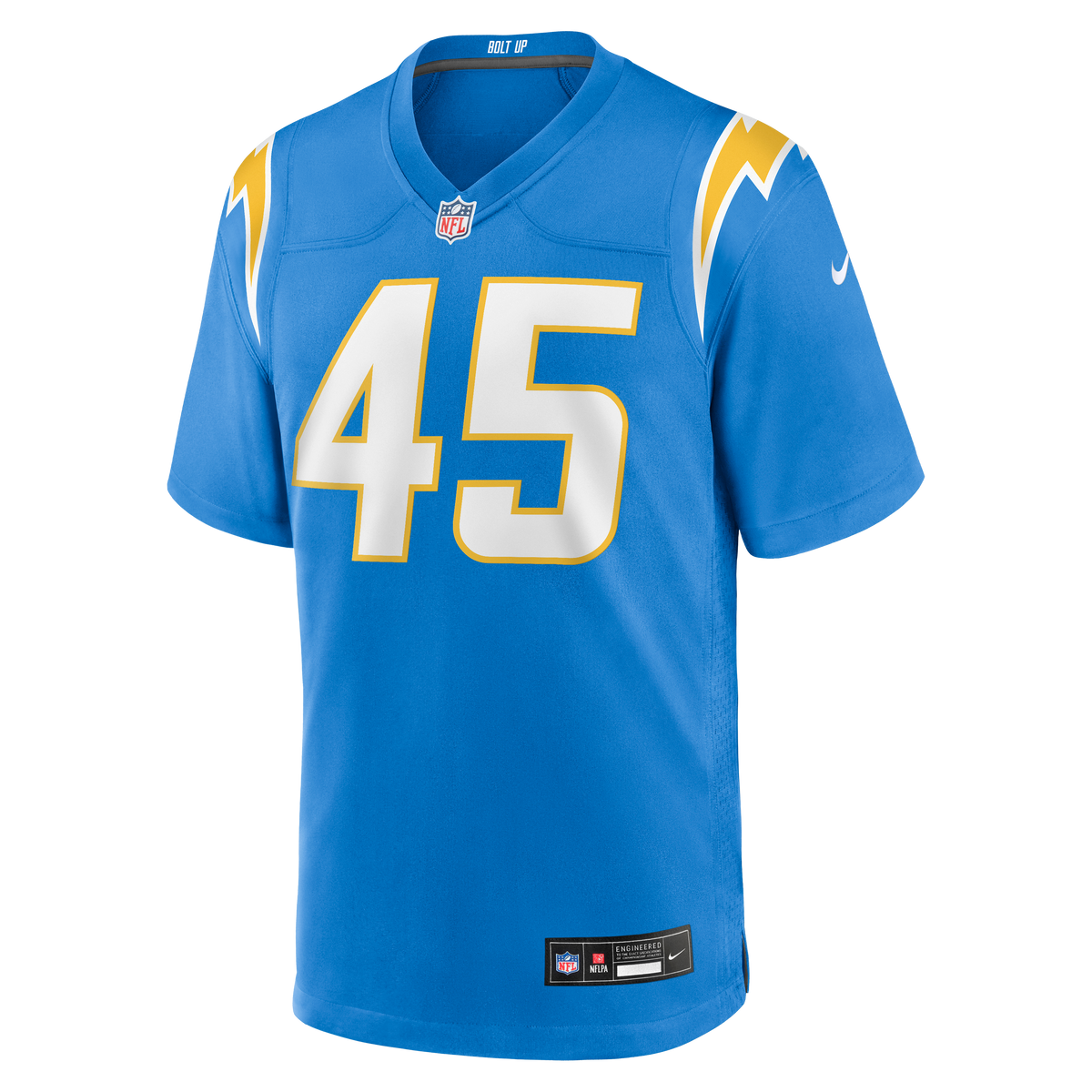 Men's Los Angeles Chargers Tuli Tuipulotu Nike Powder Blue Team Game Jersey