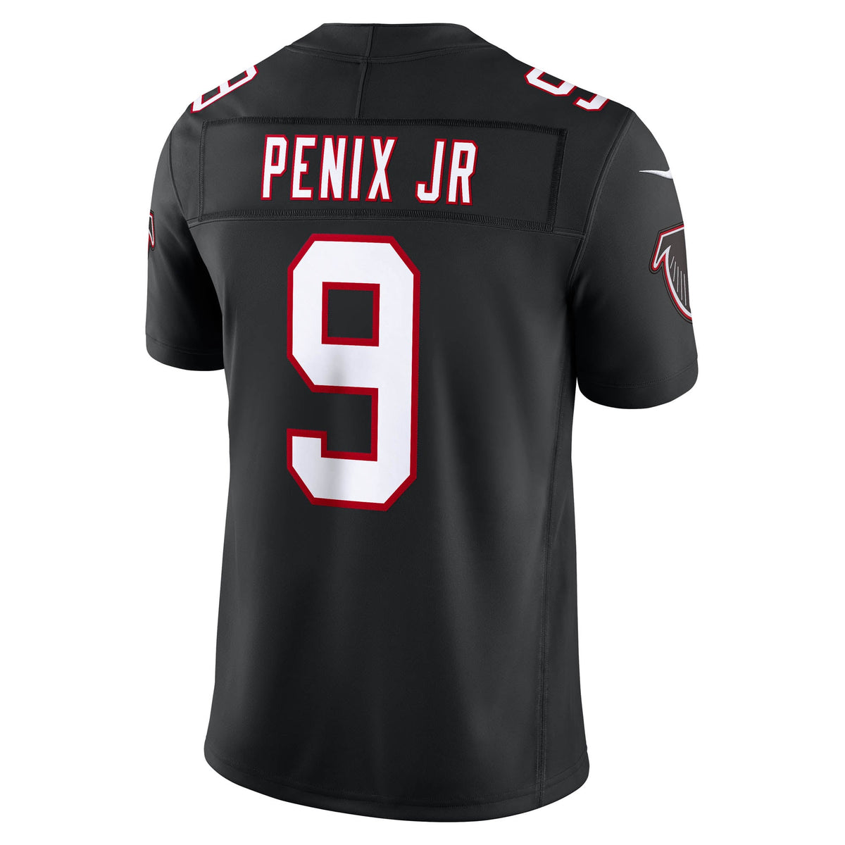 Men's Atlanta Falcons Michael Penix Jr. Nike Black Alternate Throwback Vapor F.U.S.E. Stitched Limited Jersey