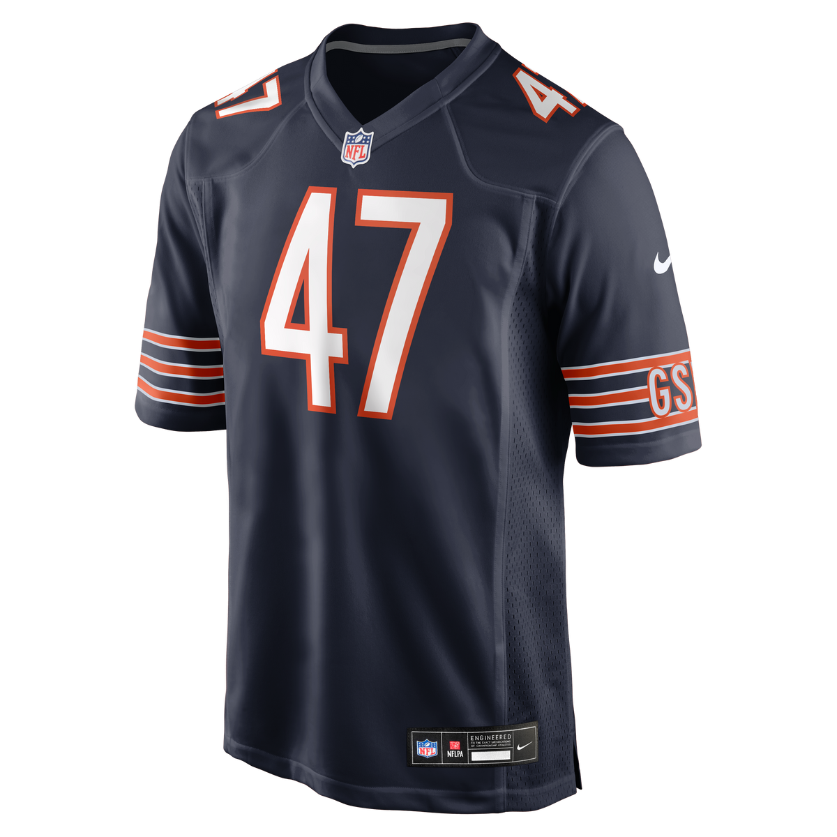 Men's Chicago Bears Ruben Hyppolite II Nike Navy Team Game Jersey