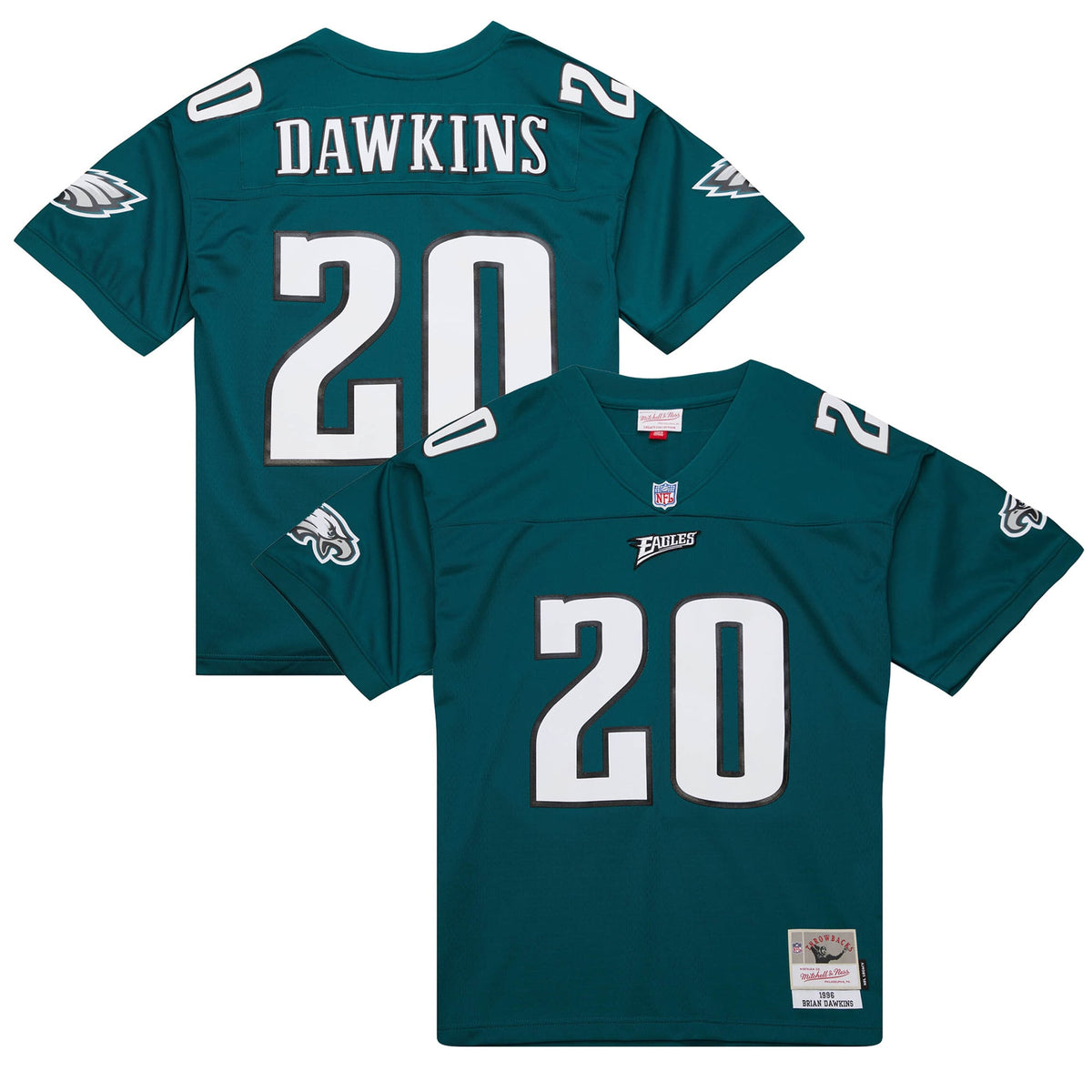 Men's Philadelphia Eagles Brian Dawkins Mitchell & Ness Black Legacy Replica Jersey