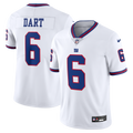 Men's New York Giants Jaxson Dart Nike White Vintage White Vapor Untouchable Stitched Limited Jersey