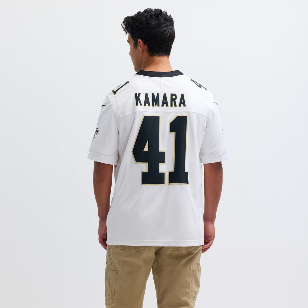 Men's New Orleans Saints Alvin Kamara Nike White Vapor F.U.S.E. Limited Jersey