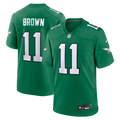 Men's Philadelphia Eagles A.J. Brown Nike Kelly Green Alternate Game Player Jersey