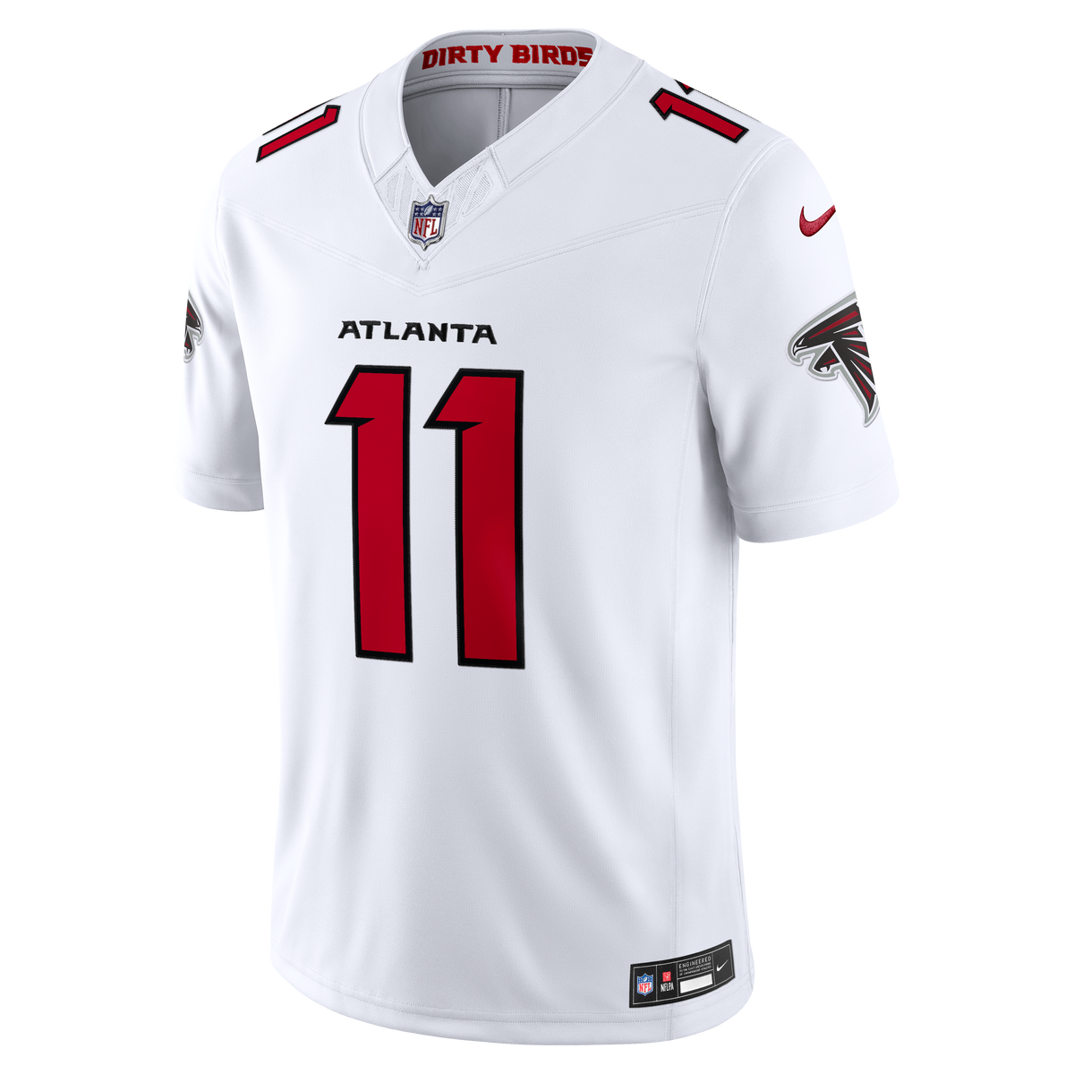 Men's Atlanta Falcons Jalon Walker Nike White Vapor F.U.S.E. Stitched Limited Jersey