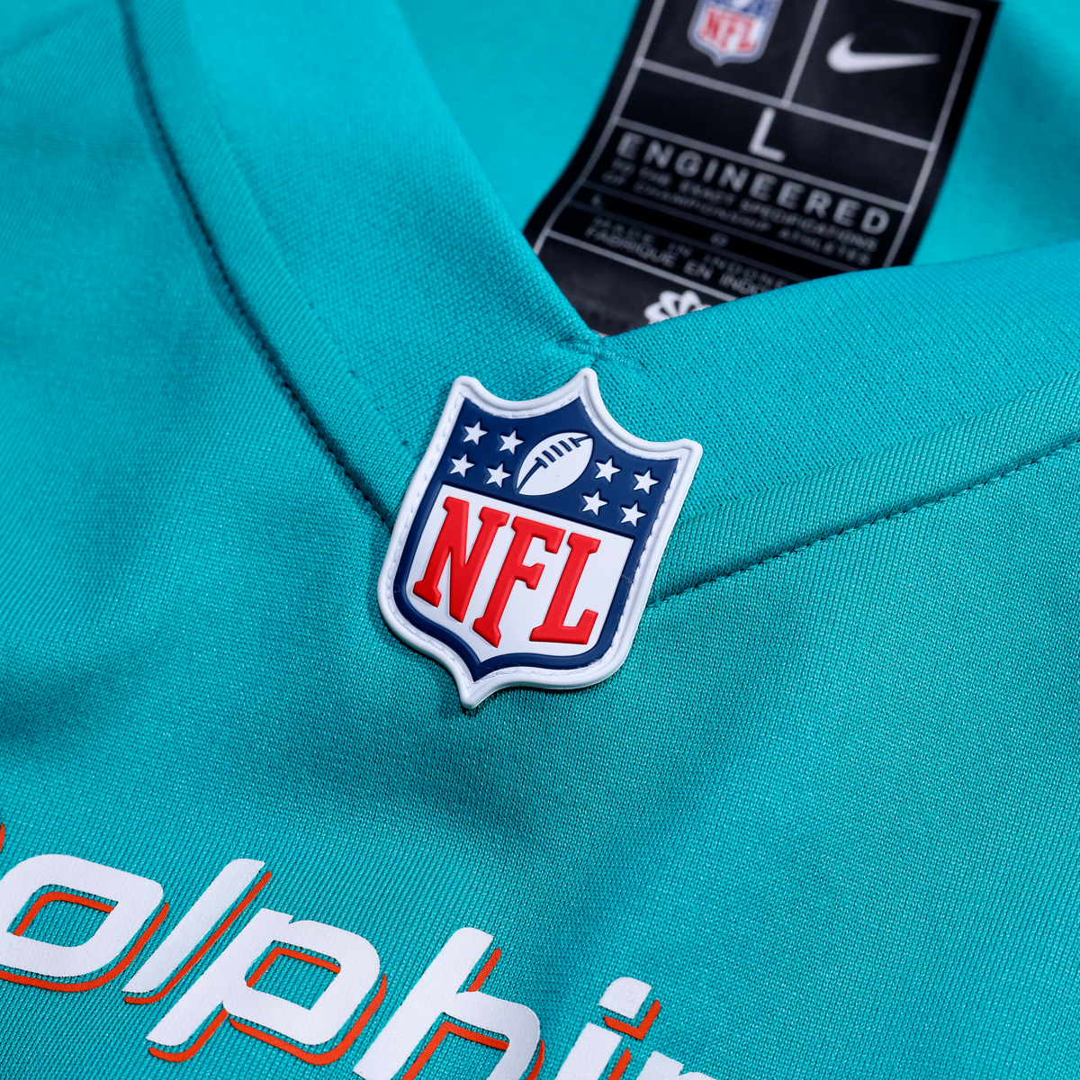 Men's Miami Dolphins Kadyn Proctor Nike Aqua Team Game Jersey