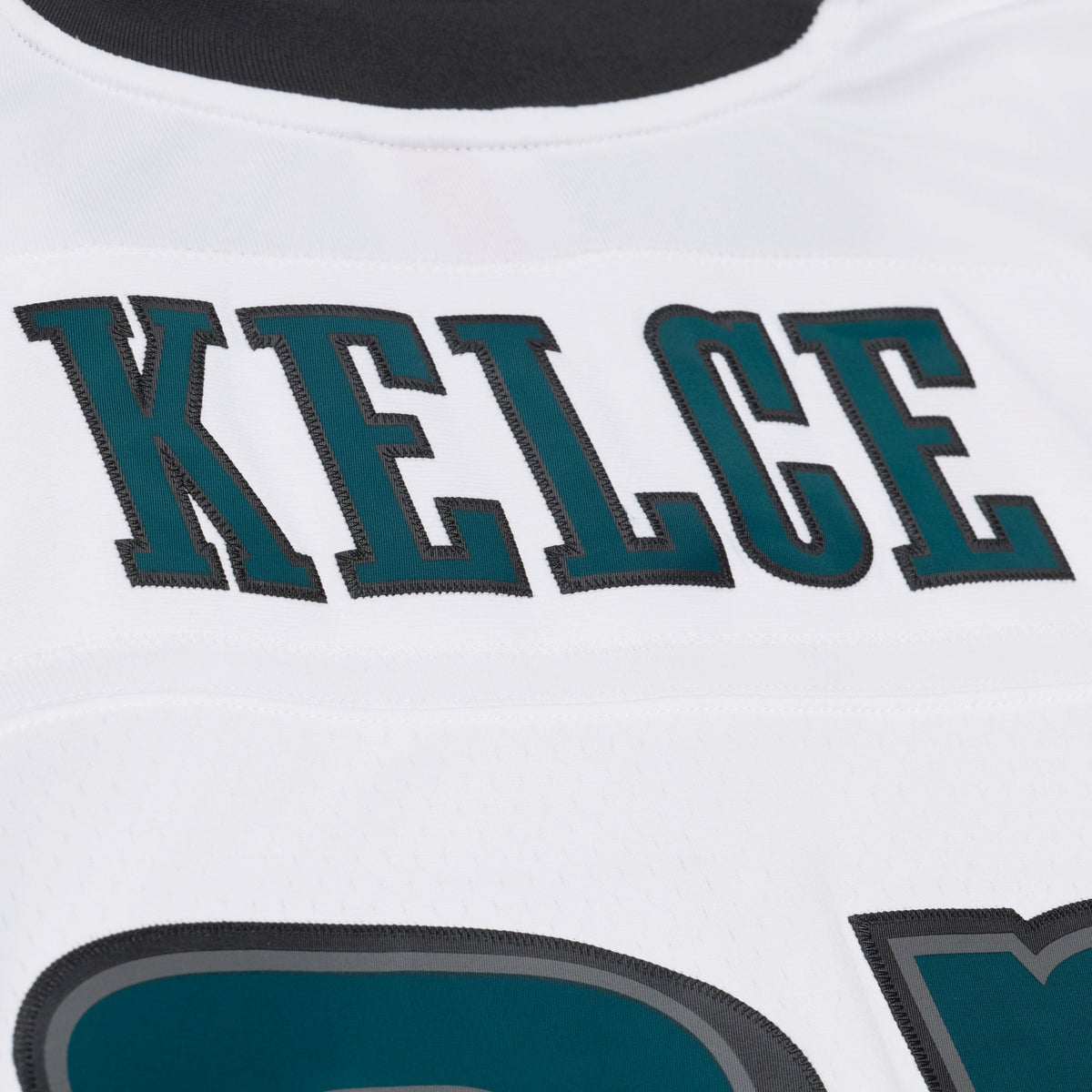 Men's Philadelphia Eagles Jason Kelce Mitchell & Ness White Big & Tall 2011 Legacy Replica Player Jersey
