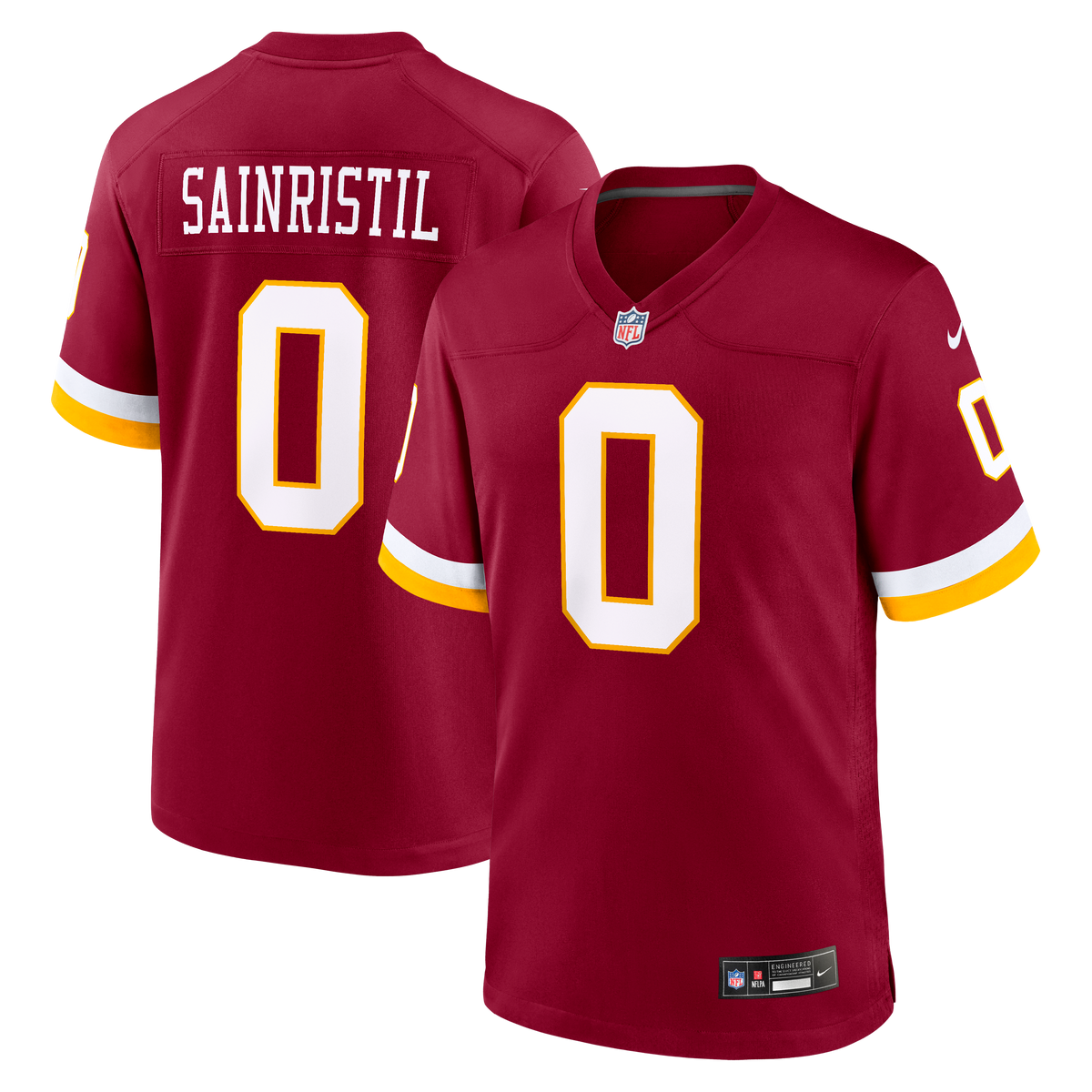 Men's Washington Commanders Mike Sainristil Nike Black Hail Raiser Alternate Game Jersey