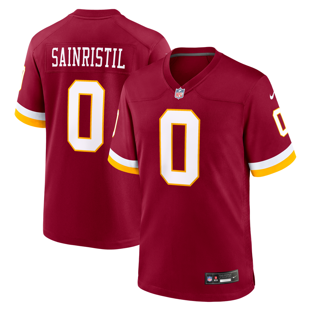 Men's Washington Commanders Mike Sainristil Nike Burgundy Game Jersey
