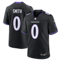 Men's Baltimore Ravens Roquan Smith Nike Black Alternate Game Jersey
