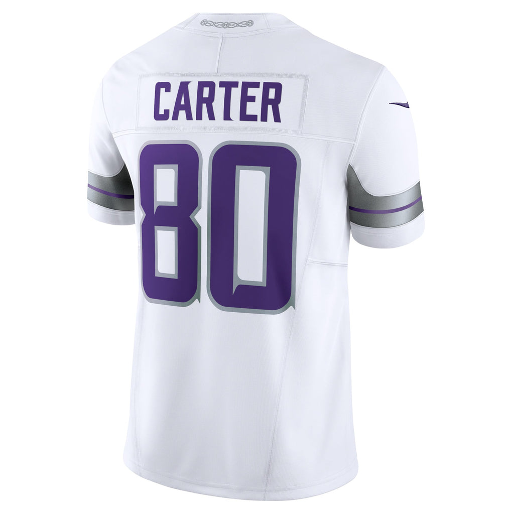 Men's Minnesota Vikings Cris Carter Nike White Alternate Vapor F.U.S.E. Retired Player Limited Jersey