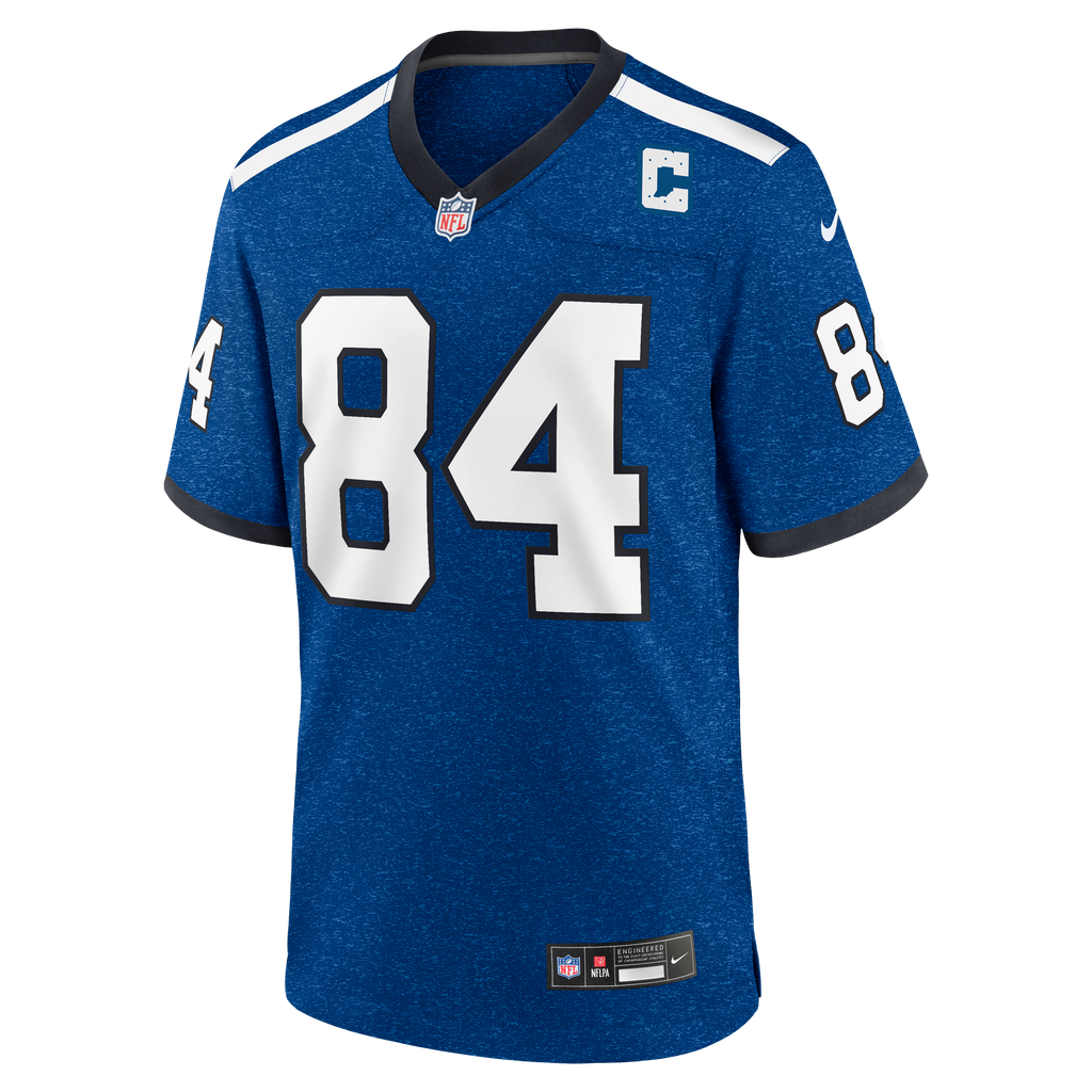 Men's Indianapolis Colts Tyler Warren Nike  Heather Royal Alternate 2 Indiana Nights Game Jersey