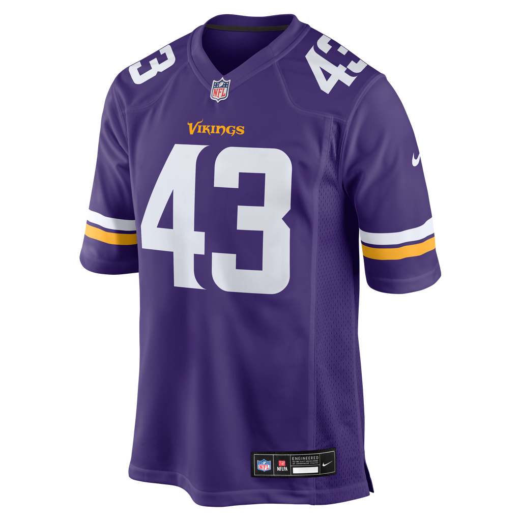Men's Minnesota Vikings Andrew Van Ginkel Nike White Alternate Game Jersey