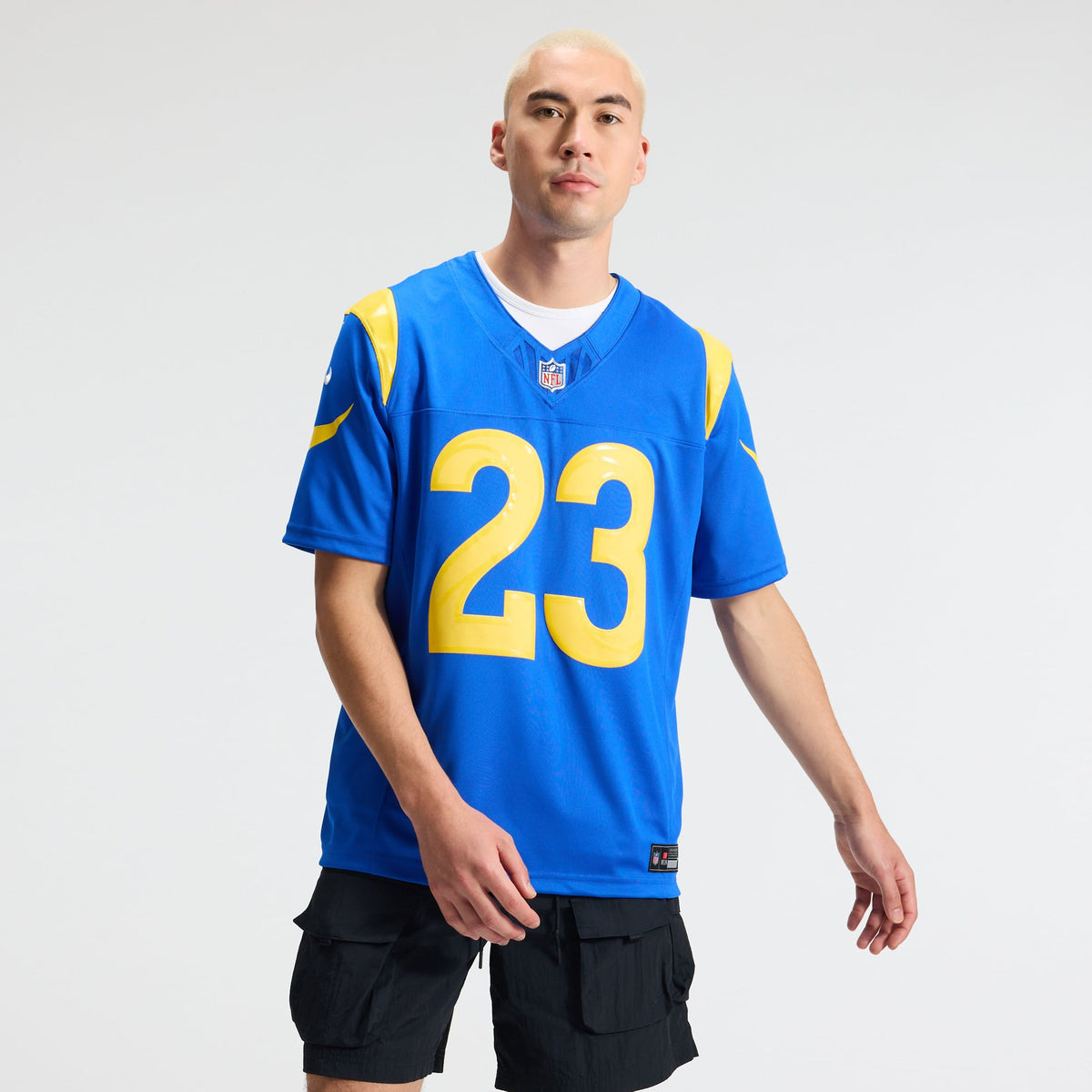 Men's Los Angeles Rams Kyren Williams Nike White Vapor F.U.S.E. Stitched Limited Jersey