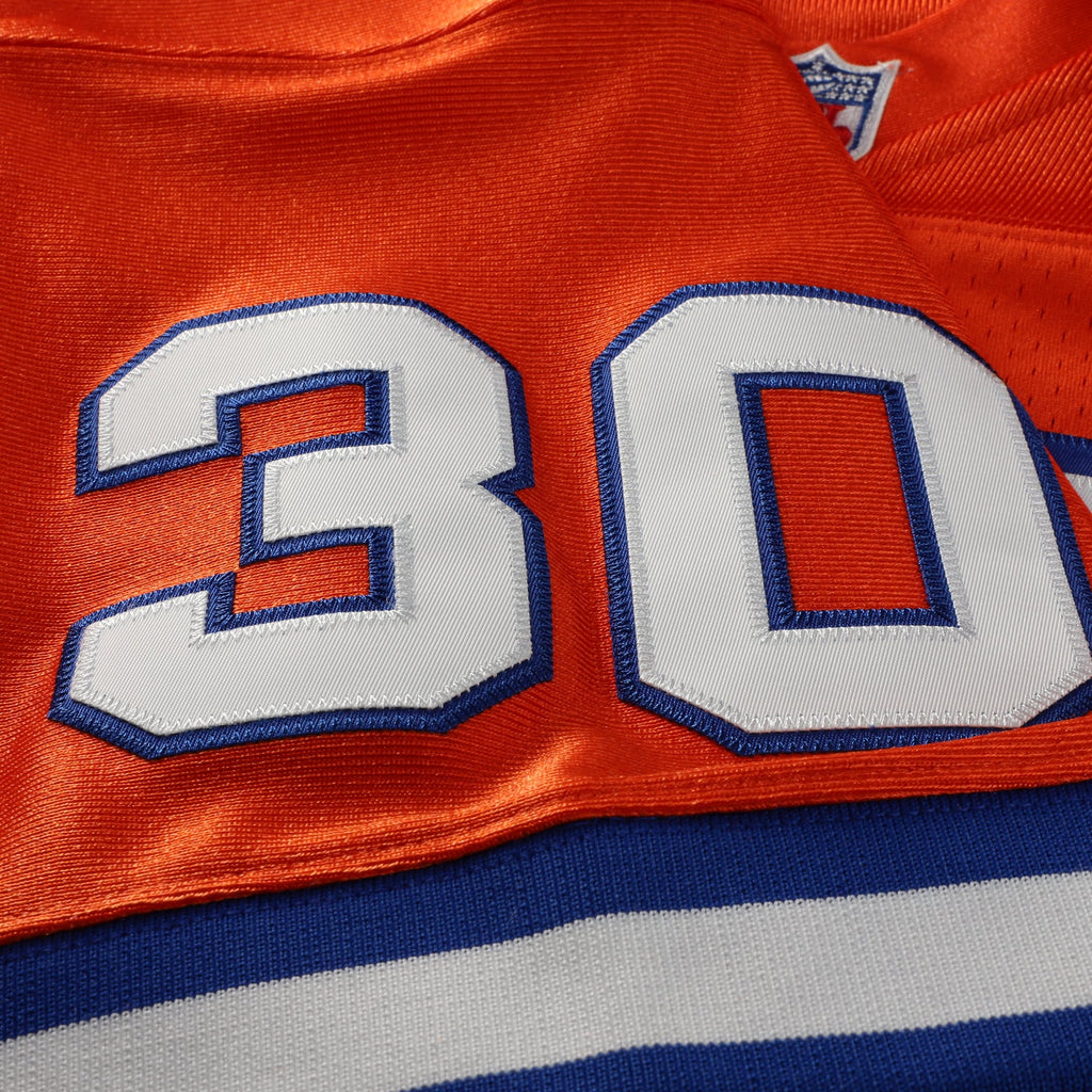 Men's Denver Broncos Terrell Davis Mitchell & Ness Orange 1995 Authentic Throwback Retired Player Jersey