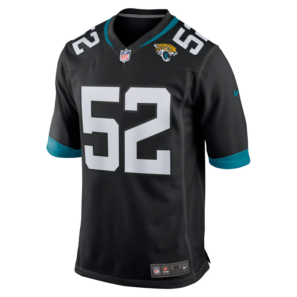 Men's Jacksonville Jaguars DaVon Hamilton Nike Teal Game Jersey