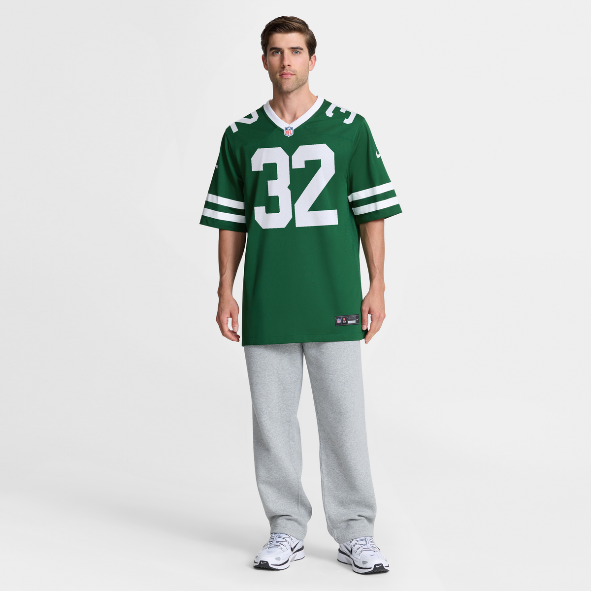 Men's New York Jets Isaiah Davis Nike Legacy Green Team Game Jersey