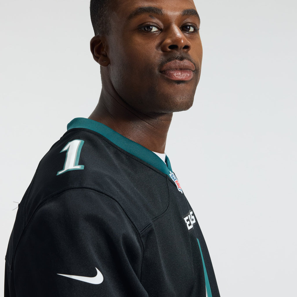 Men's Philadelphia Eagles Jalen Hurts Nike  Black Alternate Game Jersey