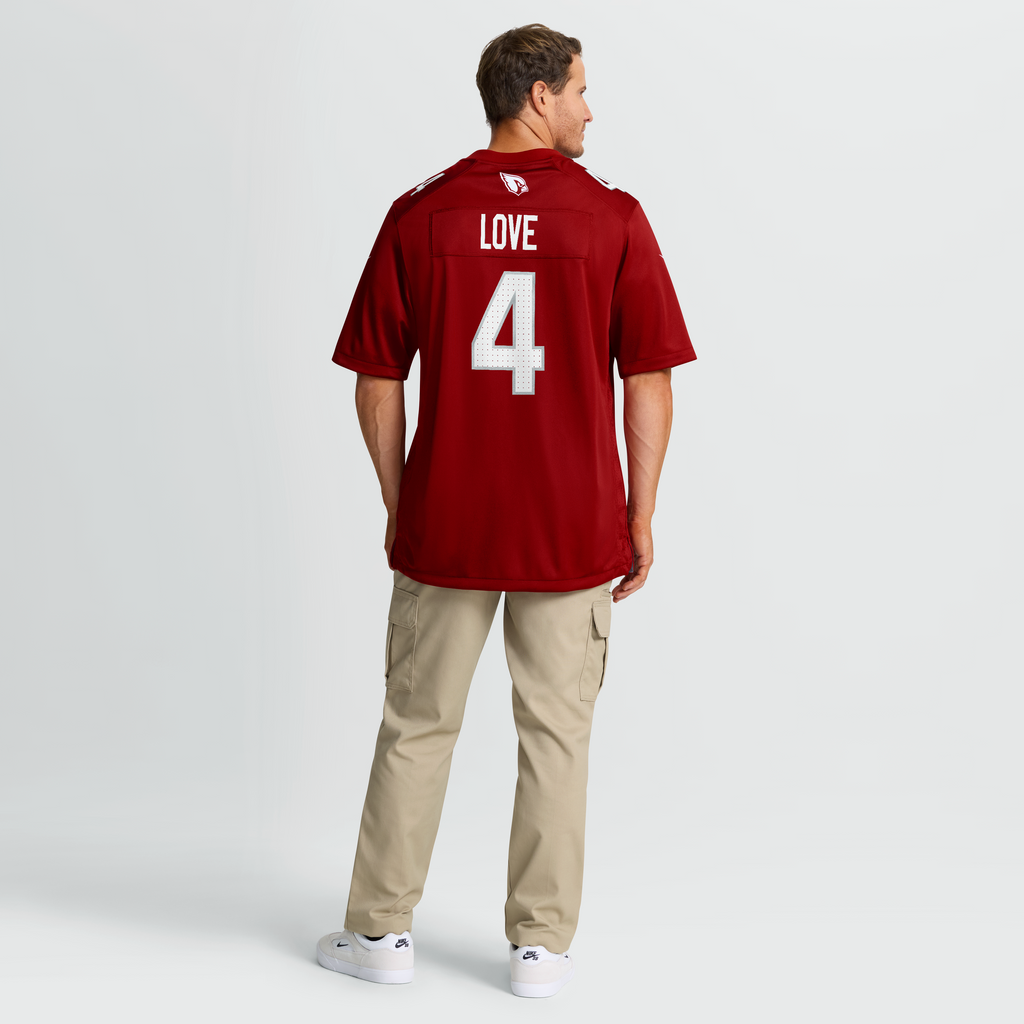Men's Arizona Cardinals Jeremiyah Love Nike Black Alternate Game Player Jersey