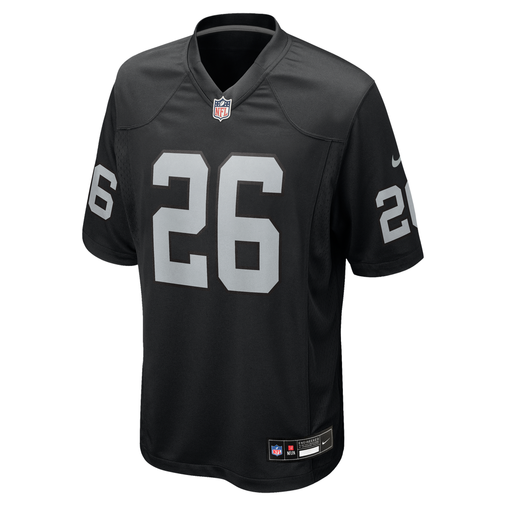 Men's Las Vegas Raiders Darien Porter Nike  Black Team Game Jersey