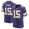 Men's Minnesota Vikings Dallas Turner Nike Purple Alternate Game Jersey