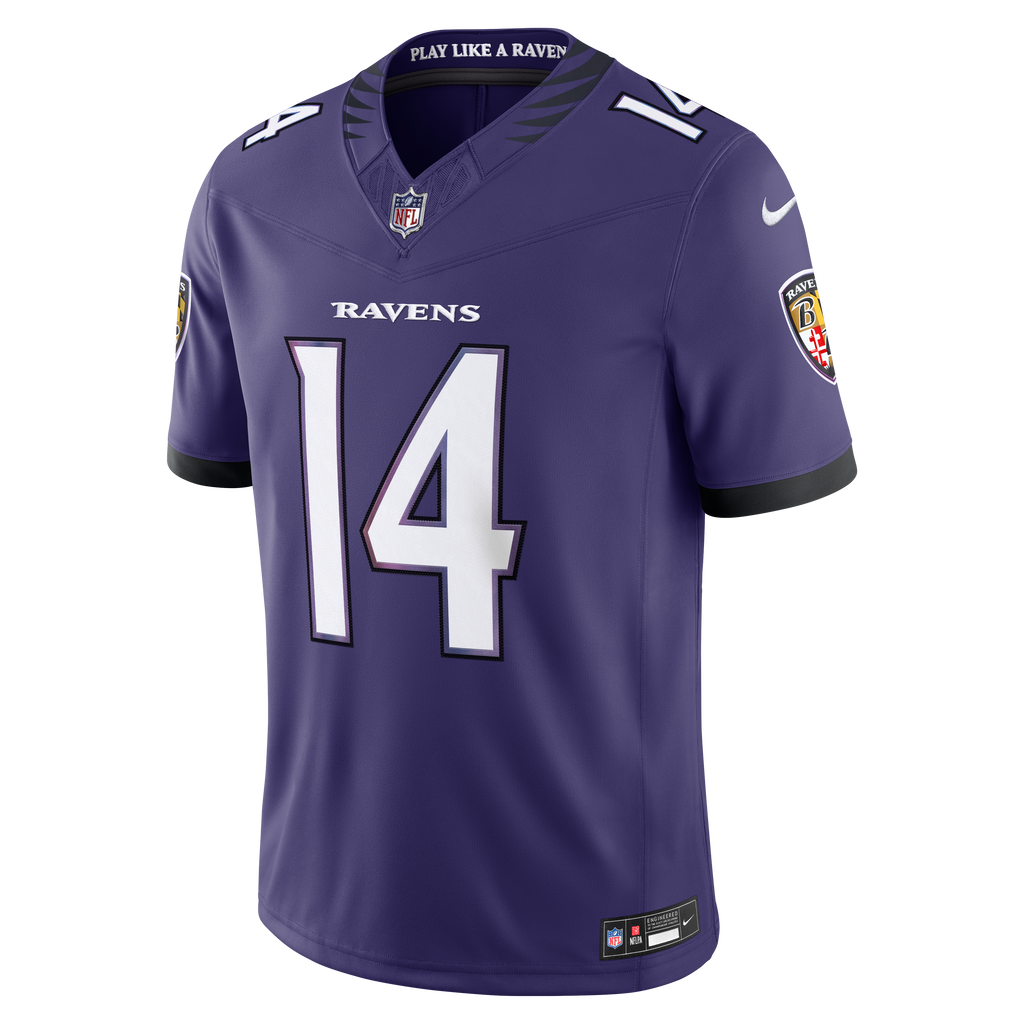 Men's Baltimore Ravens Kyle Hamilton Nike Black Alternate Vapor F.U.S.E. Stitched Limited Jersey