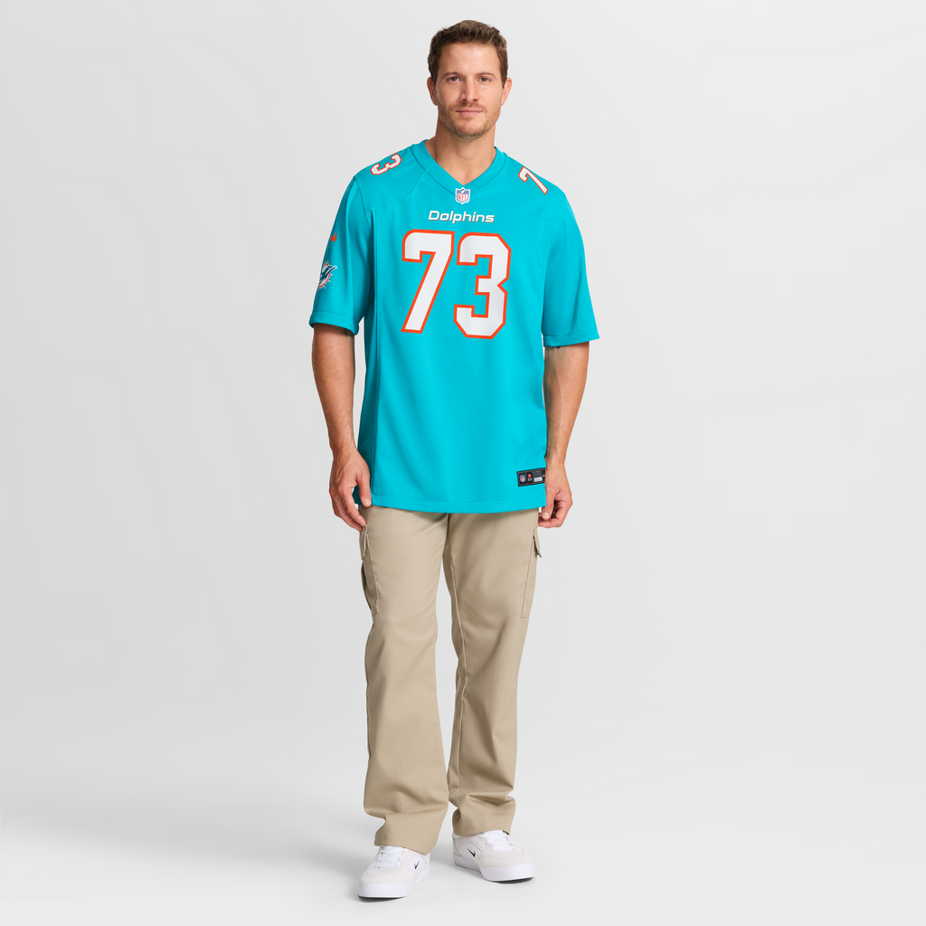 Men's Miami Dolphins Austin Jackson Nike Aqua Game Jersey