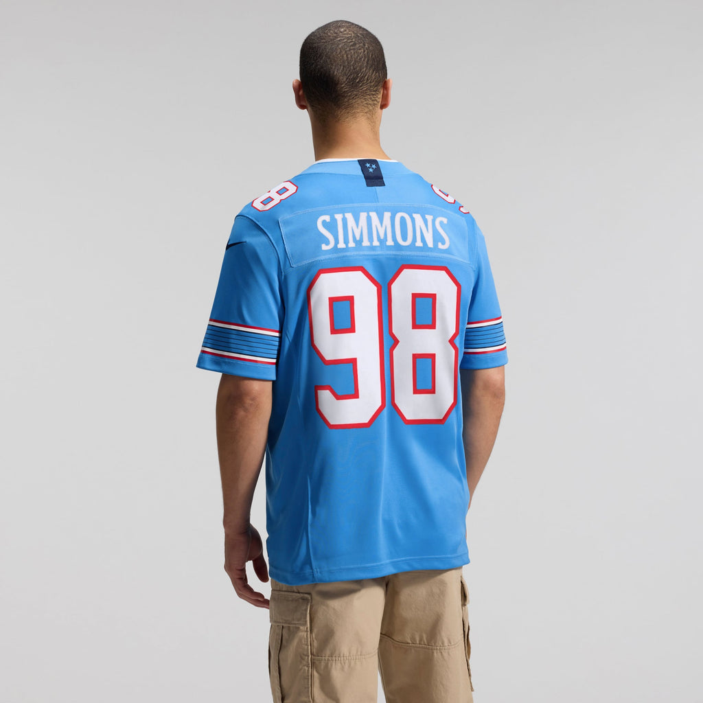 Men's Tennessee Titans Jeffery Simmons Nike White Vapor F.U.S.E. Stitched Limited Jersey