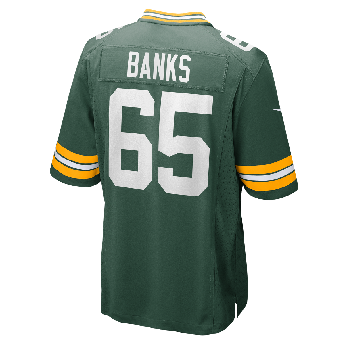Men's Green Bay Packers Aaron Banks Nike  Green Team Game Jersey
