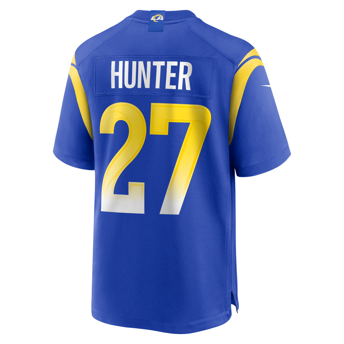 Men's Los Angeles Rams Jarquez Hunter Nike  Royal Team Game Jersey