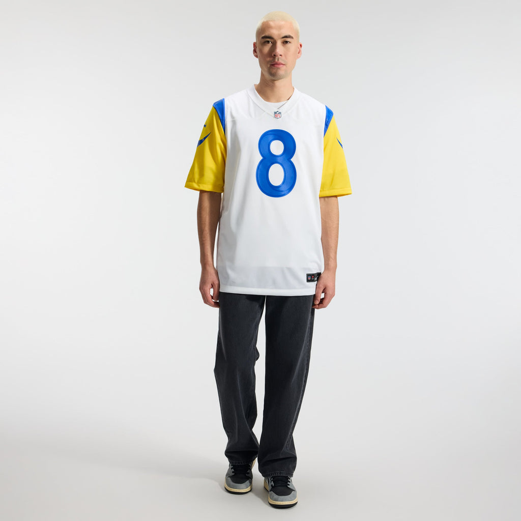 Men's Los Angeles Rams Jared Verse Nike White White Game Player Jersey