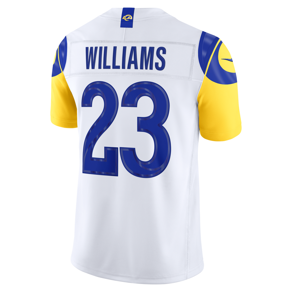 Men's Los Angeles Rams Kyren Williams Nike White Vapor F.U.S.E. Stitched Limited Jersey