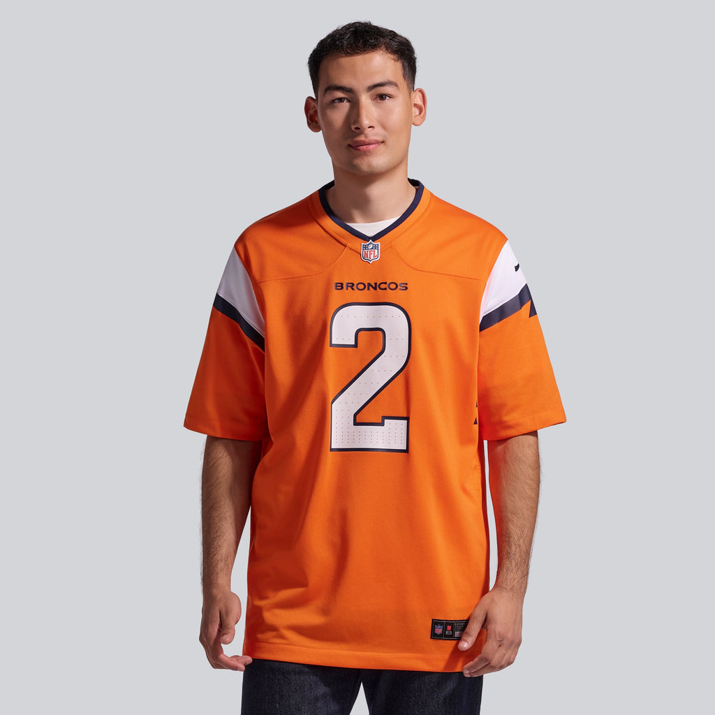 Men's Denver Broncos Patrick Surtain II Nike Orange Team Game Jersey