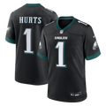 Men's Philadelphia Eagles Jalen Hurts Nike  Black Alternate Game Jersey