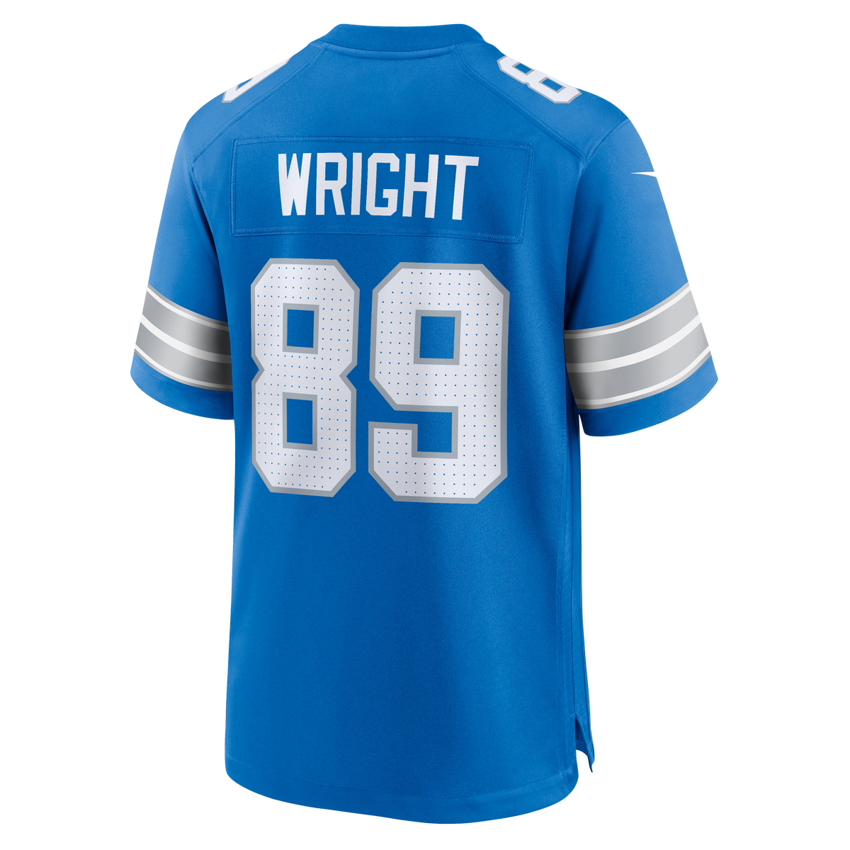 Men's Detroit Lions Brock Wright Nike  Blue Team Game Jersey