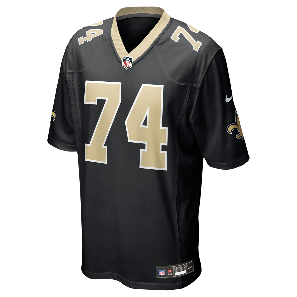 Men's New Orleans Saints Xavier Truss Nike  Black Team Game Jersey