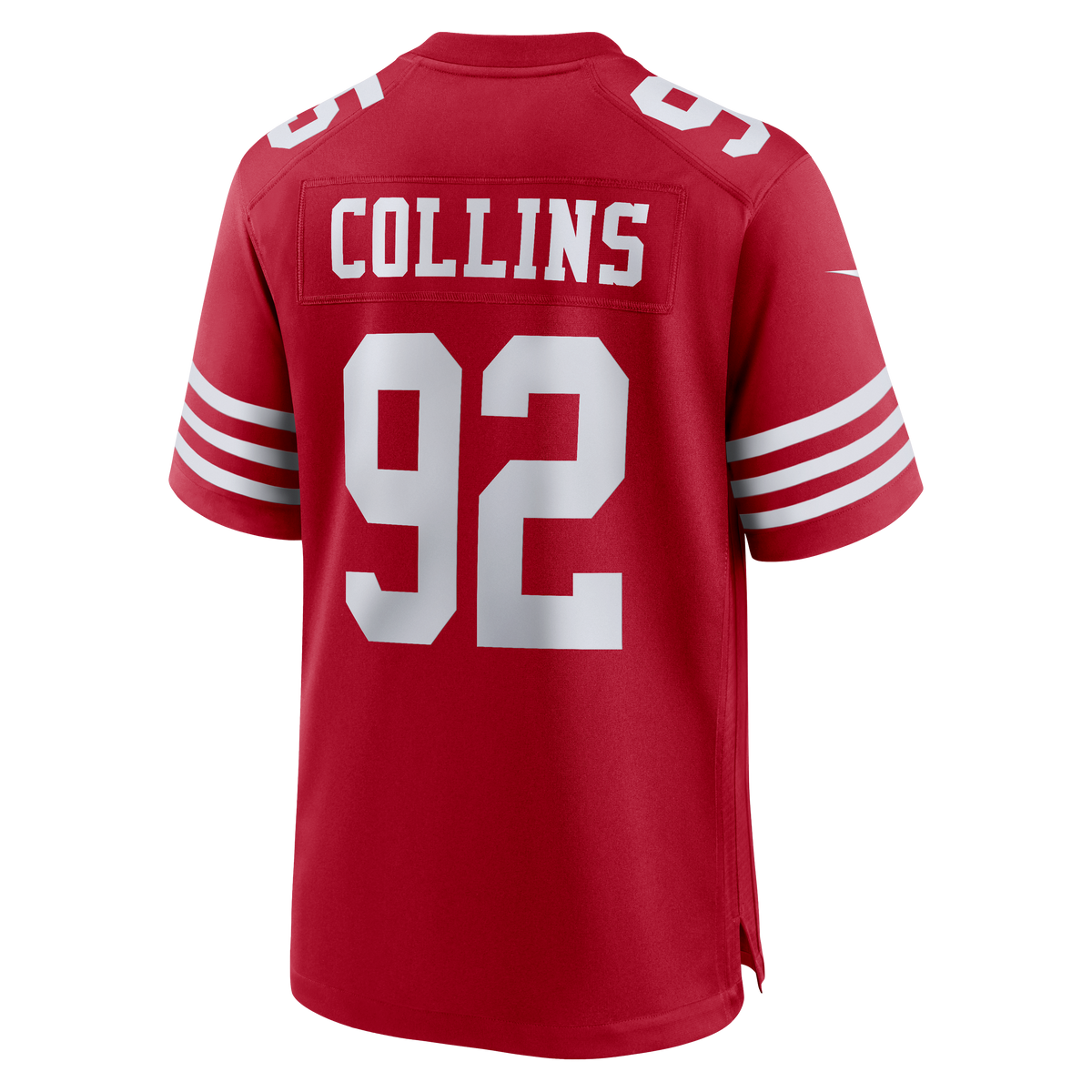 Men's San Francisco 49ers Alfred Collins Nike  Scarlet Team Game Jersey