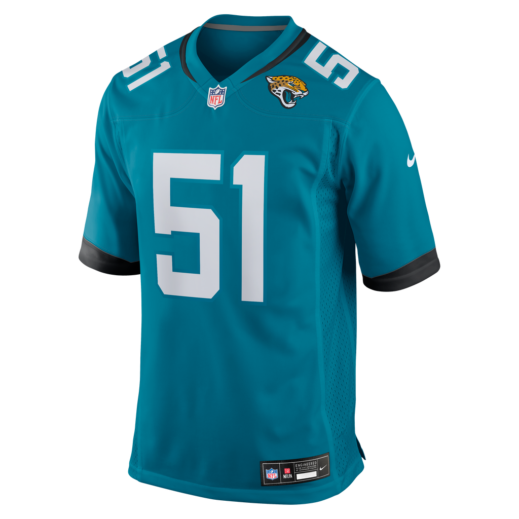 Men's Jacksonville Jaguars Ventrell Miller Nike  Teal  Game Jersey