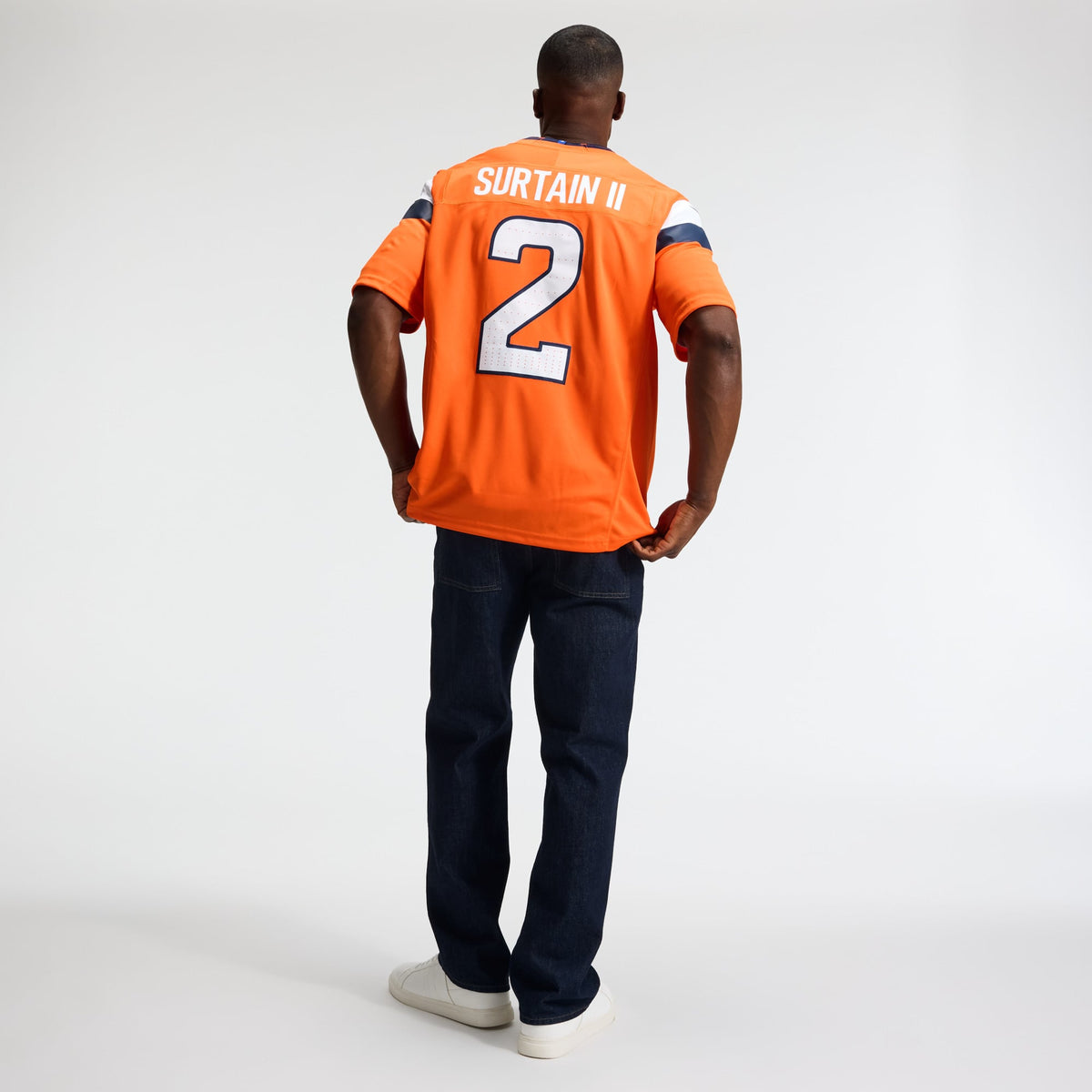 Men's Denver Broncos Pat Surtain II Nike White Vapor F.U.S.E. Stitched Limited Jersey