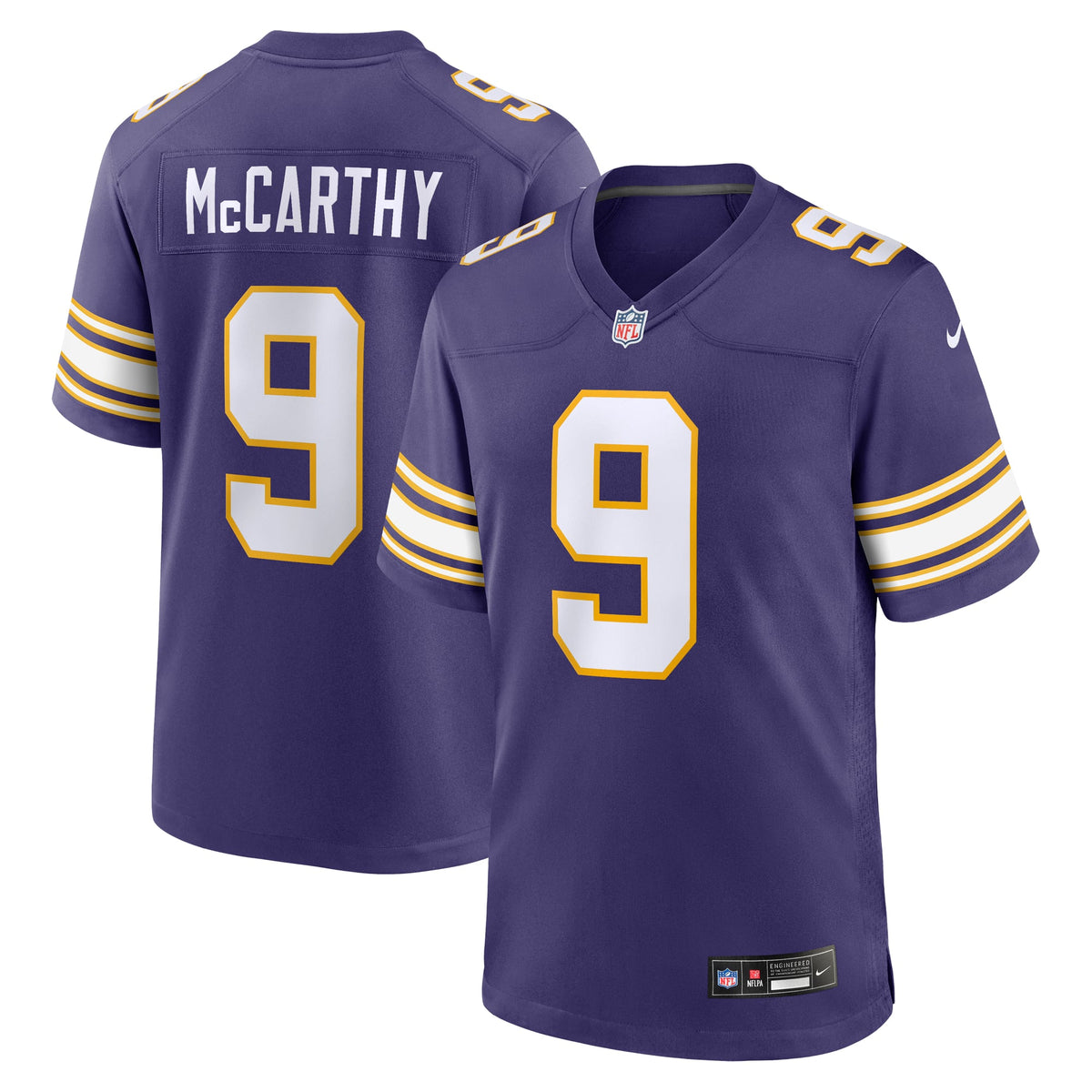 Men's Minnesota Vikings J.J. McCarthy Nike  White Game Jersey