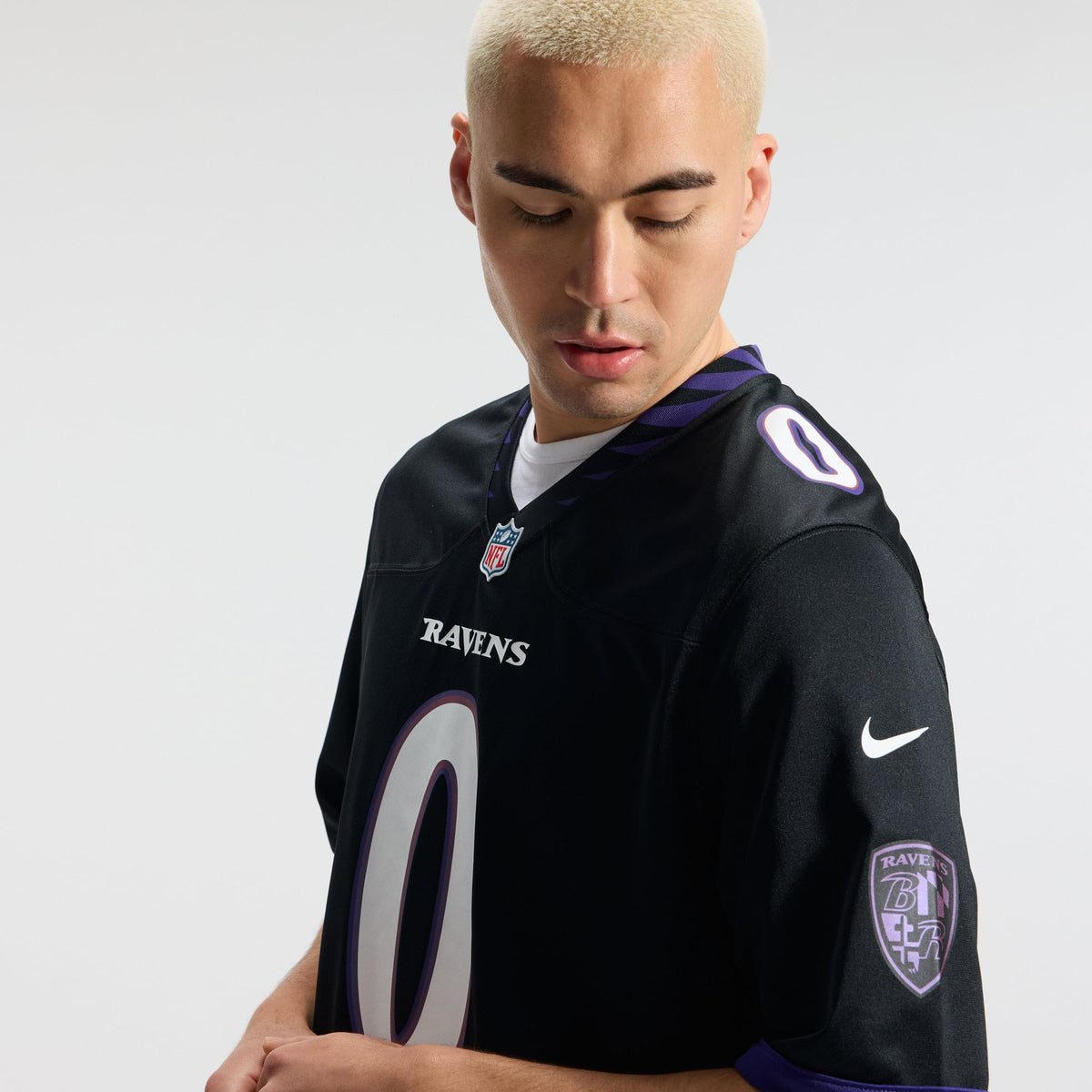 Men's Baltimore Ravens Roquan Smith Nike Purple Alternate Game Jersey