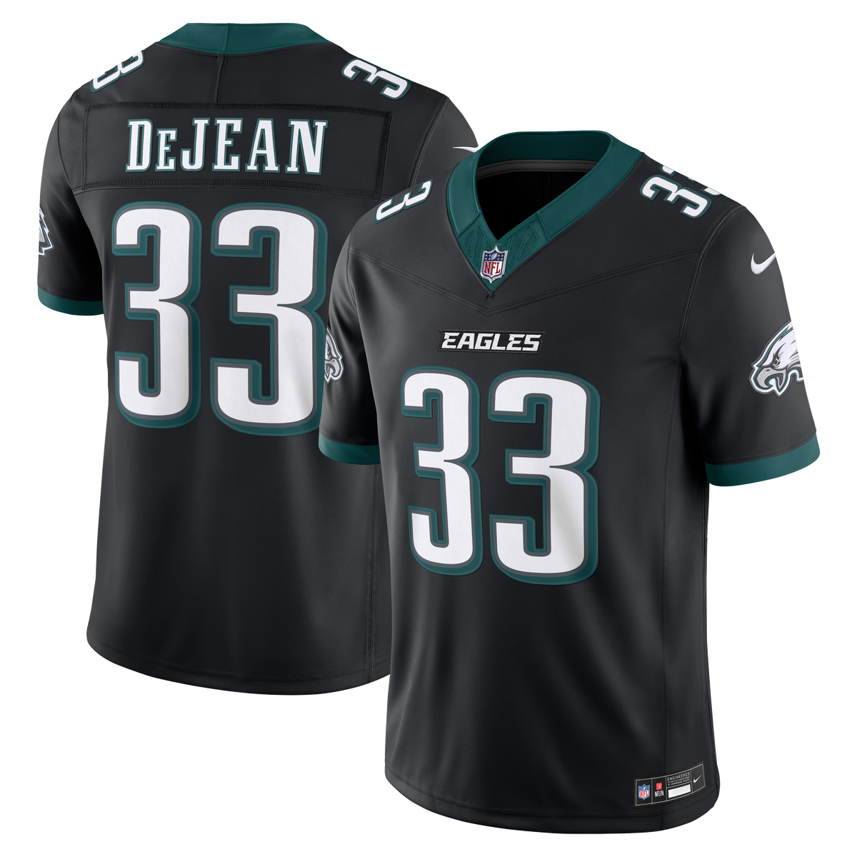 Men's Philadelphia Eagles Cooper DeJean Nike White Vapor F.U.S.E. Stitched Limited Jersey