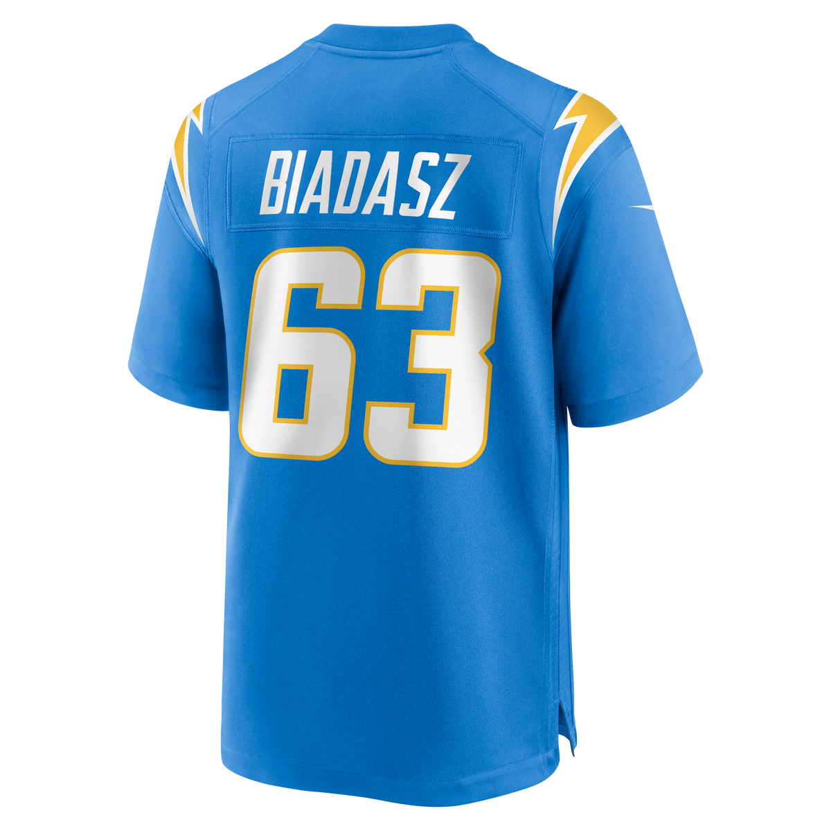 Men's Los Angeles Chargers Tyler Biadasz Nike  Powder Blue Team Game Jersey