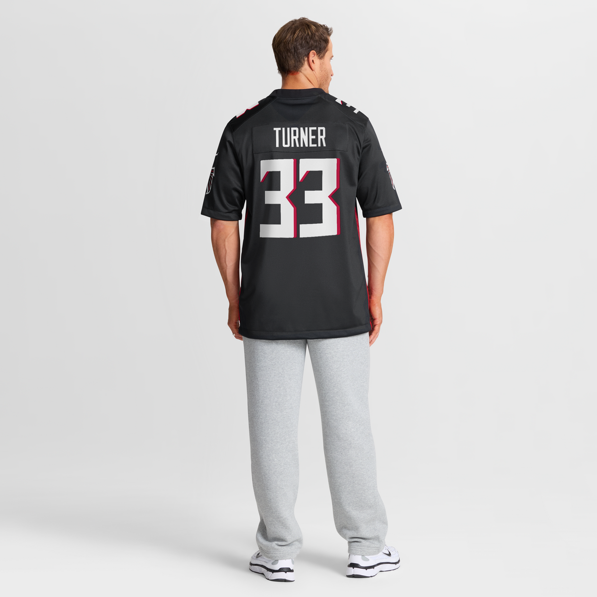 Men's Atlanta Falcons Michael Turner Nike Black Game Retired Player Jersey