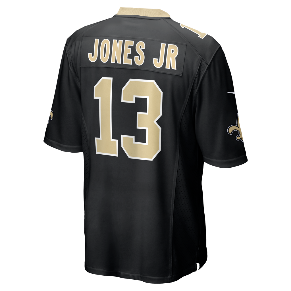 Men's New Orleans Saints Velus Jones Jr. Nike  Black Team Game Jersey