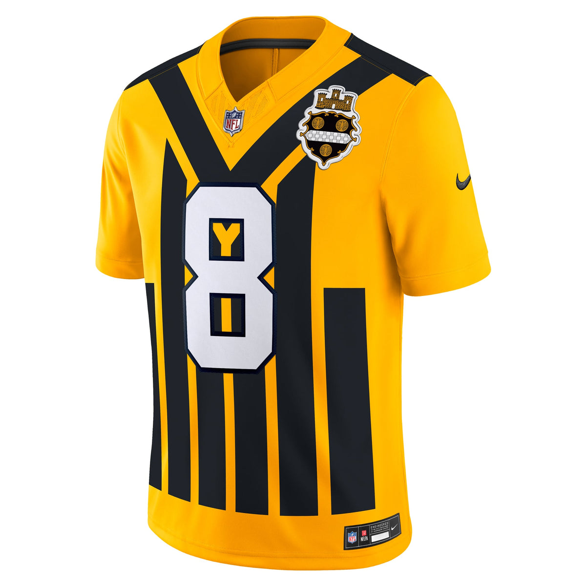 Men's Pittsburgh Steelers Aaron Rodgers Nike Gold Alternate Vapor F.U.S.E. Limited Jersey