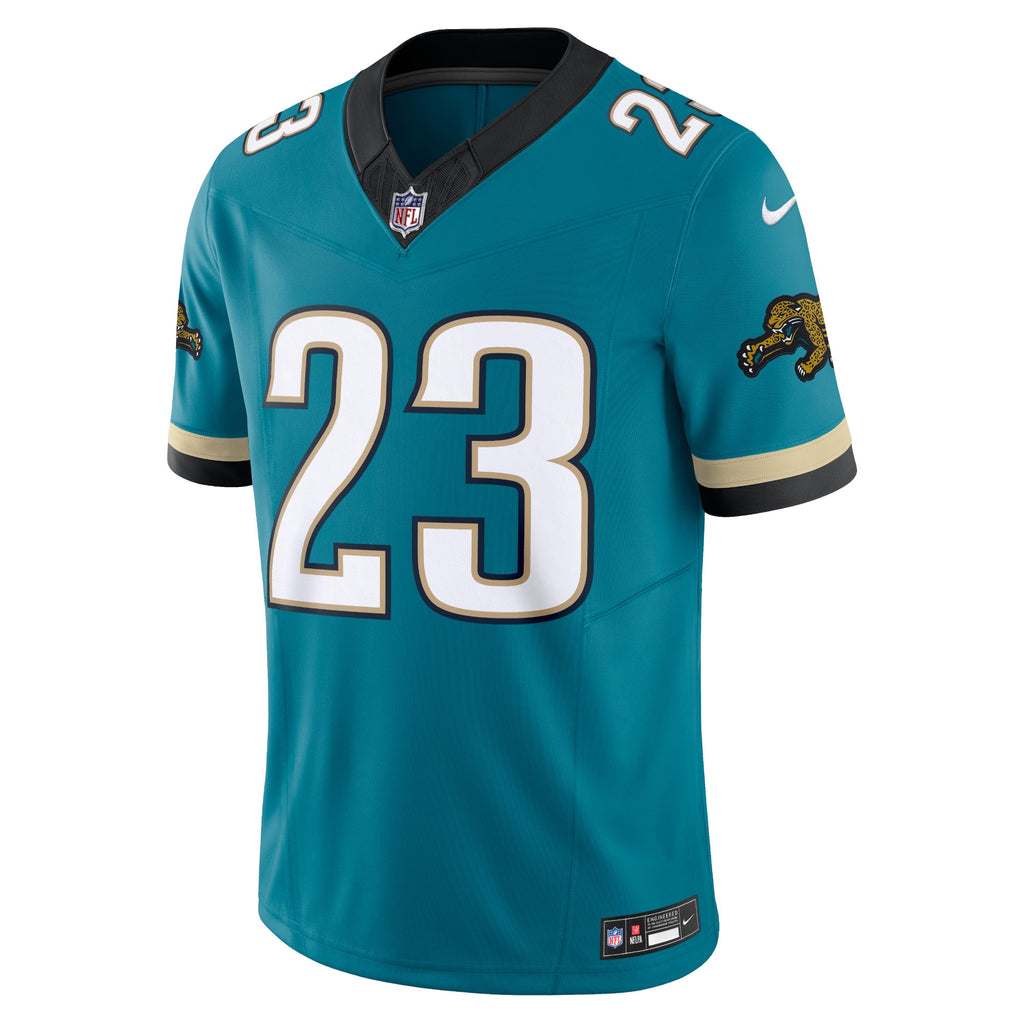 Men's Jacksonville Jaguars Foye Oluokun Nike Teal Prowler Throwback Vapor F.U.S.E. Limited Jersey