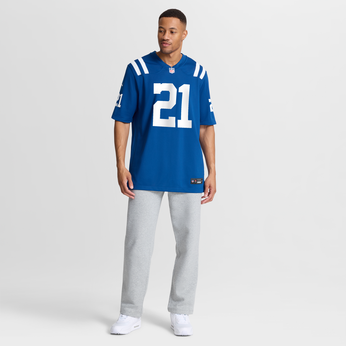 Men's Indianapolis Colts DJ Giddens Nike  Royal Team Game Jersey