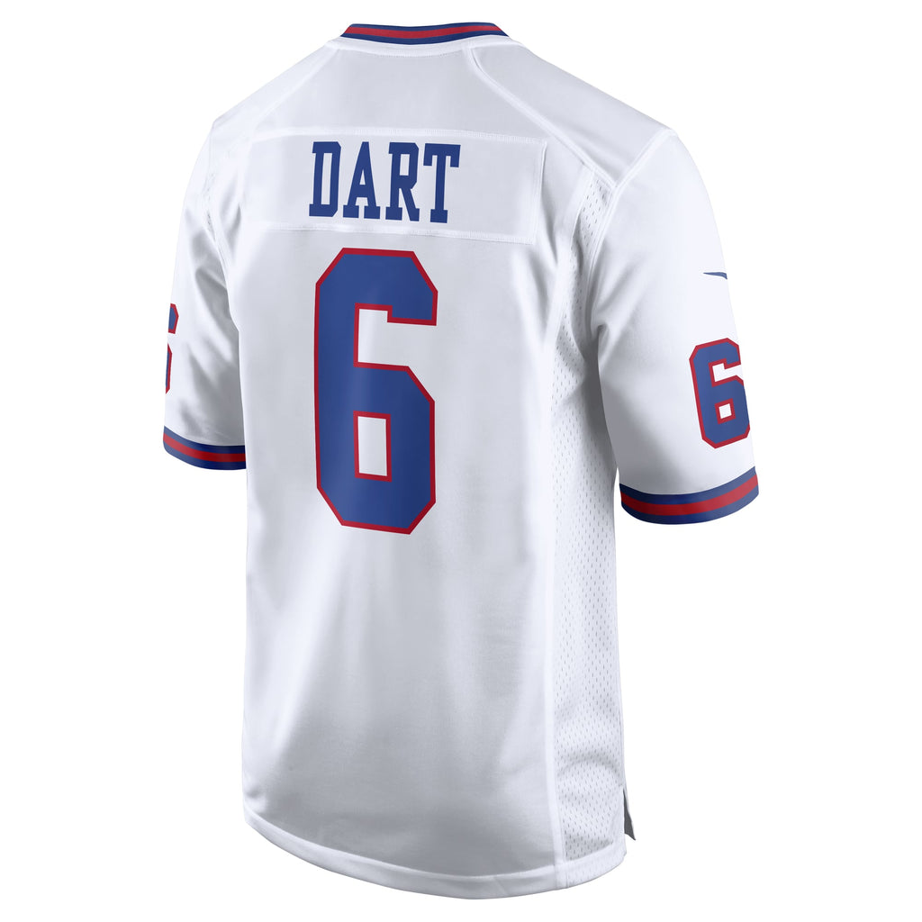 Men's New York Giants Jaxson Dart Nike  White Alternate Vintage White Game Jersey
